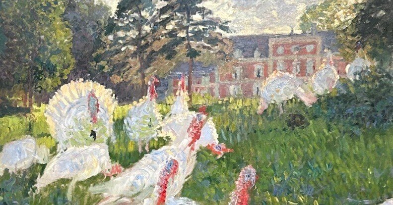 子供のためのオルセー美術館(163)モネのクリスマスの鳥/雪に鳥を見る