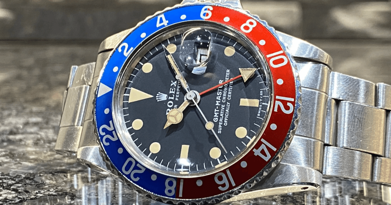 美しいペプシインサートが魅力！優良個体！GMTマスター 1675 MK2