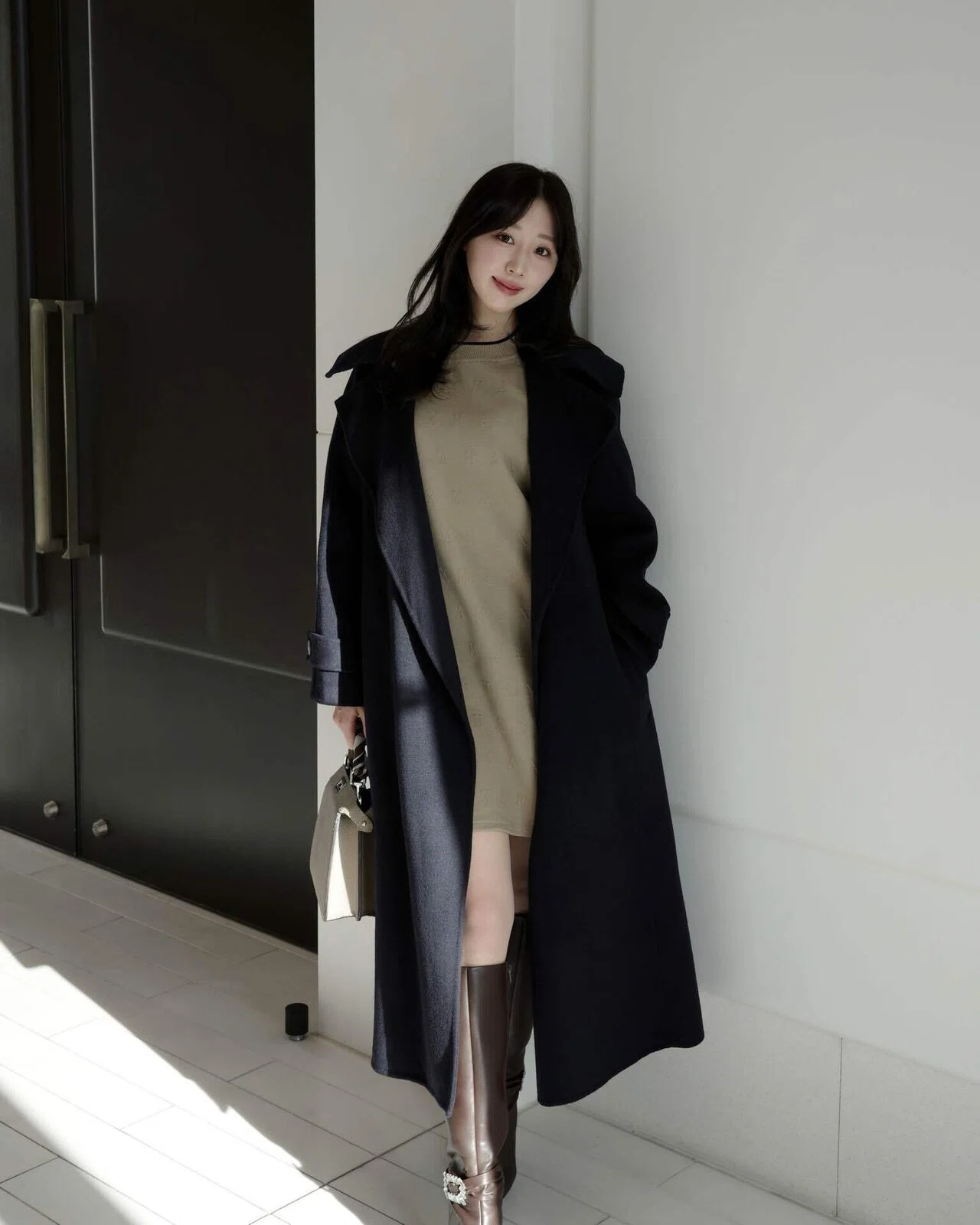 レディース Lucca Wool Blend River Coat Herlipto
