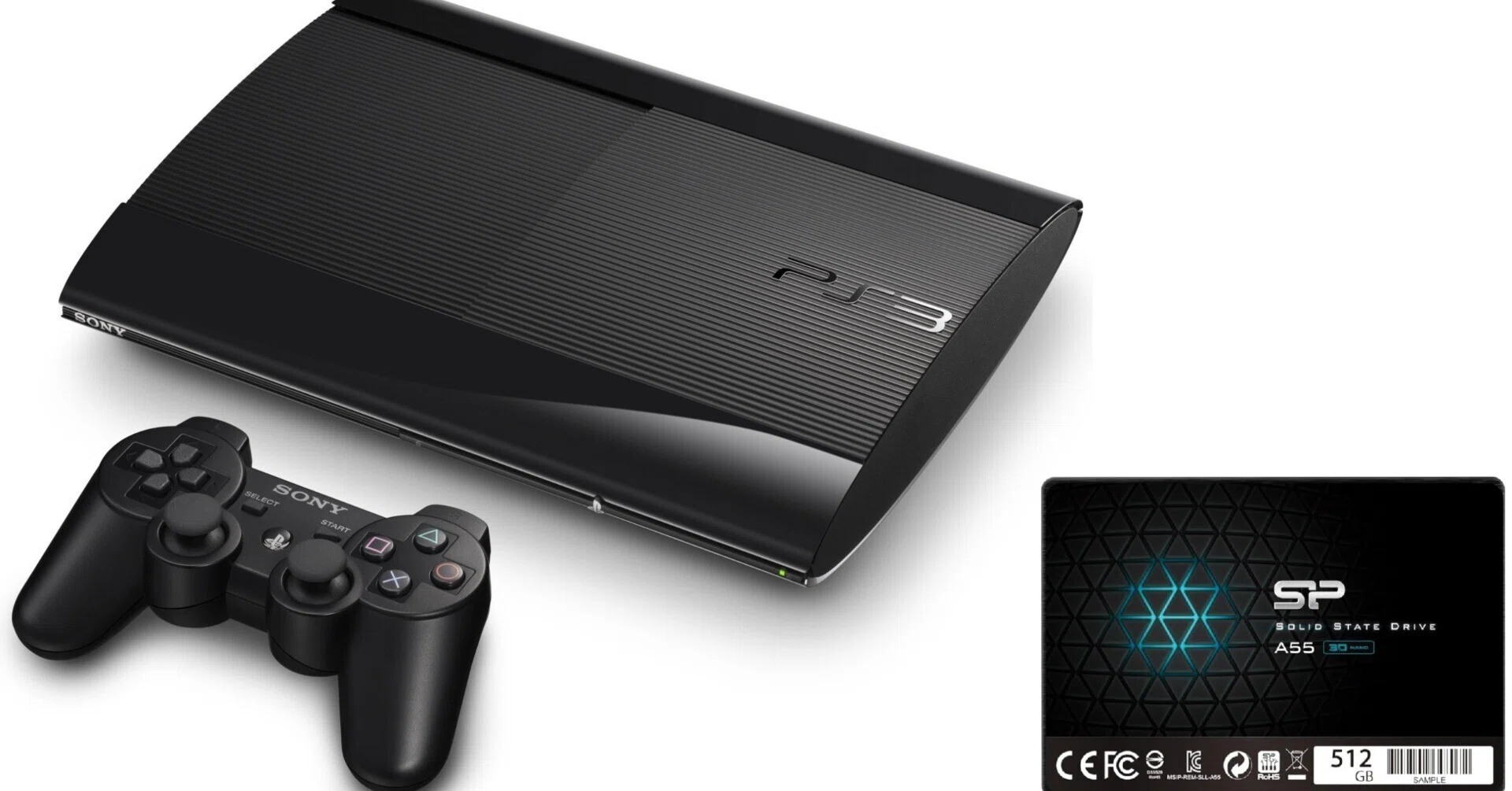 SONY PS3 PlayStation 3 120GB CECH-2000A Charcoal Black Box 【1円