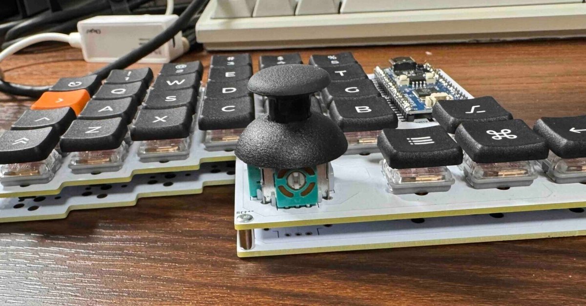 Raspberry pi pico (RP2040)でアナログスティック付きキーボード