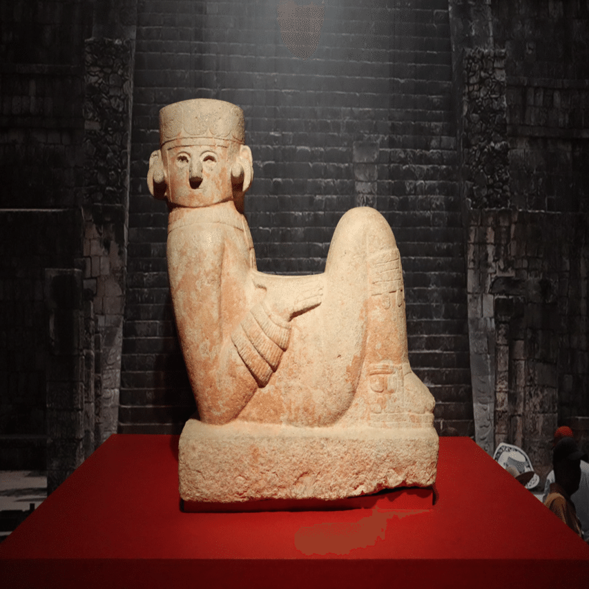 古代メキシコ拓本 戦士のレリーフ 63 ✕113 ㌢ 古代メキシコ展 国立