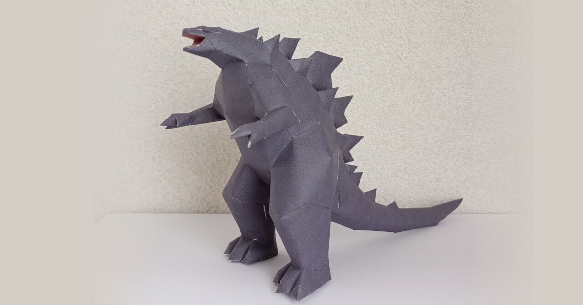ゴジラのペーパークラフト2｜Tanaka Masahiko
