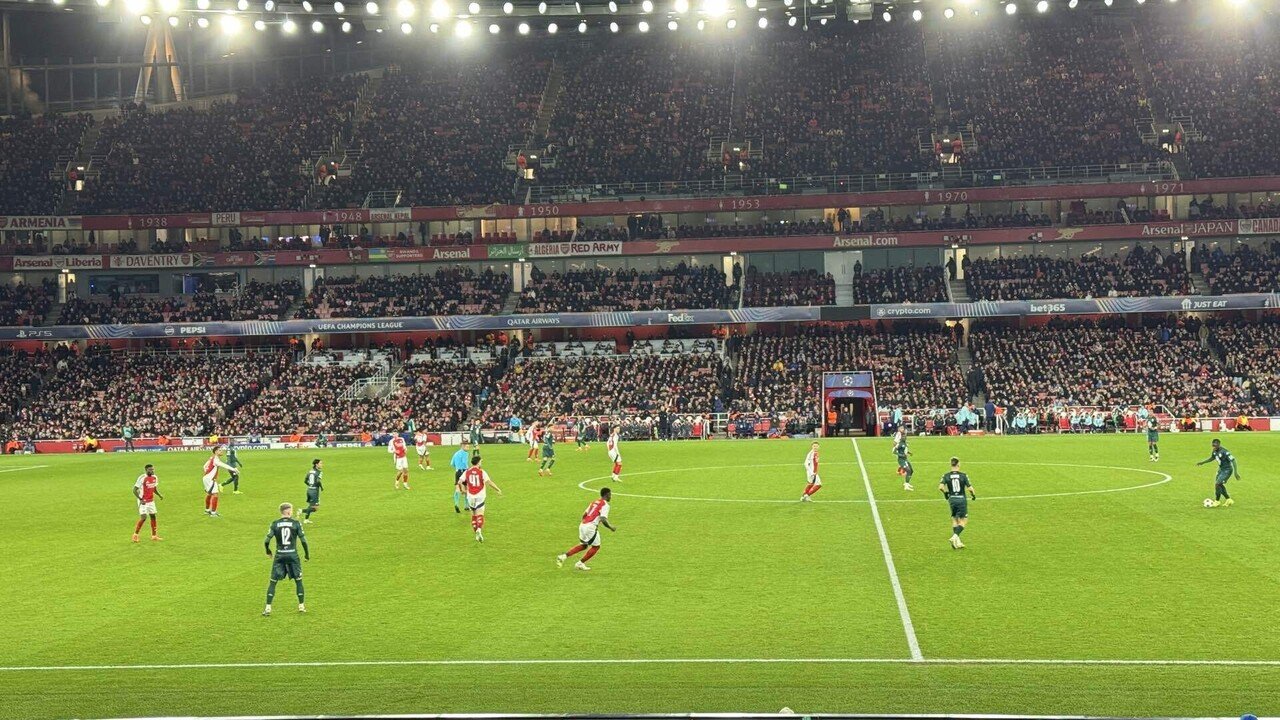 アーセナル観戦記(2024年12月)(モナコ戦)｜コシェルニー