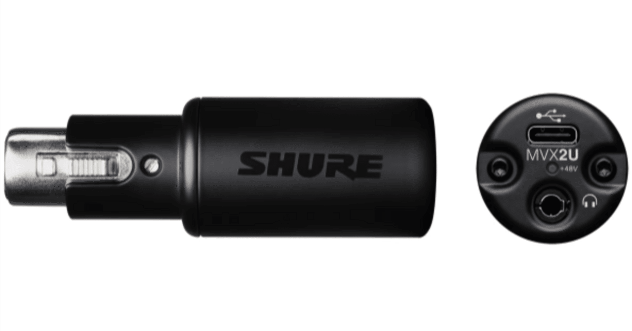 SHUREのオーディオインターフェースMVX2U｜hama090