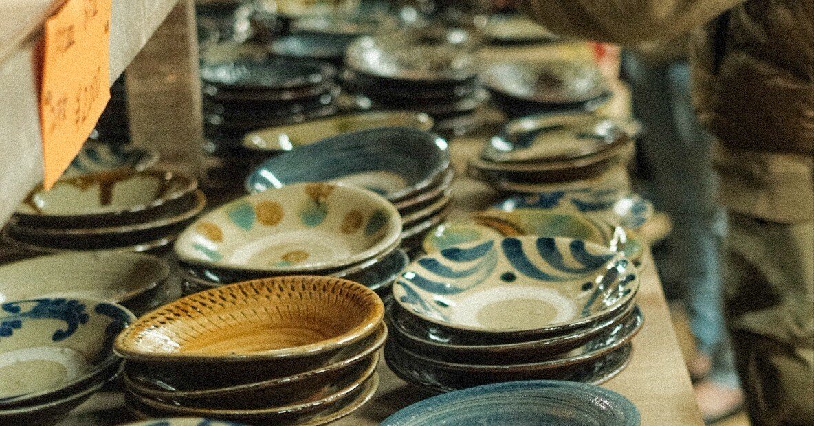 やちむんの里の北窯陶器市でやちむんを買ったら、ご飯の時間が楽しく