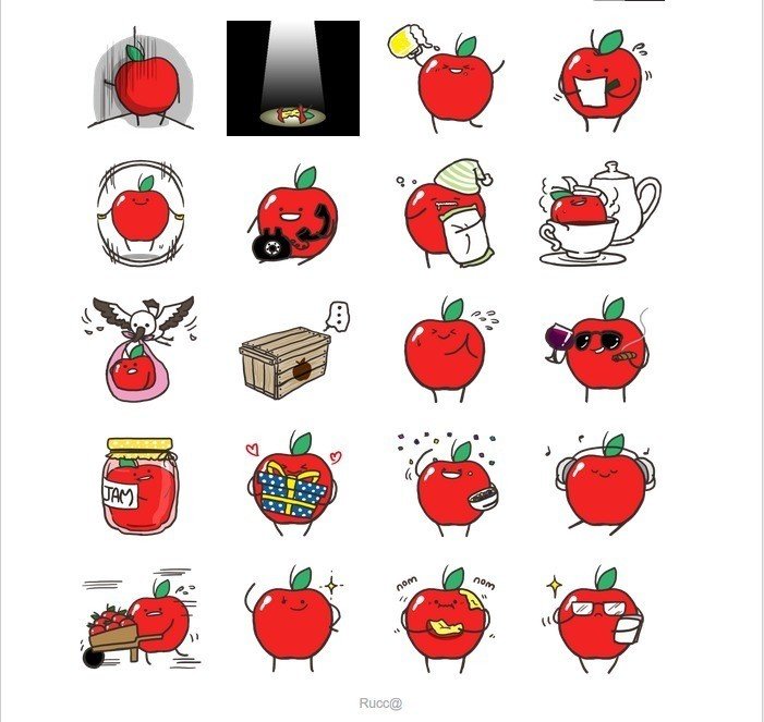 LINEスタンプ】りんごのりんきちゃん【発売開始】|リンゴ LINEスタンプ】りんごのりんきちゃん【発売開始】|リンゴ