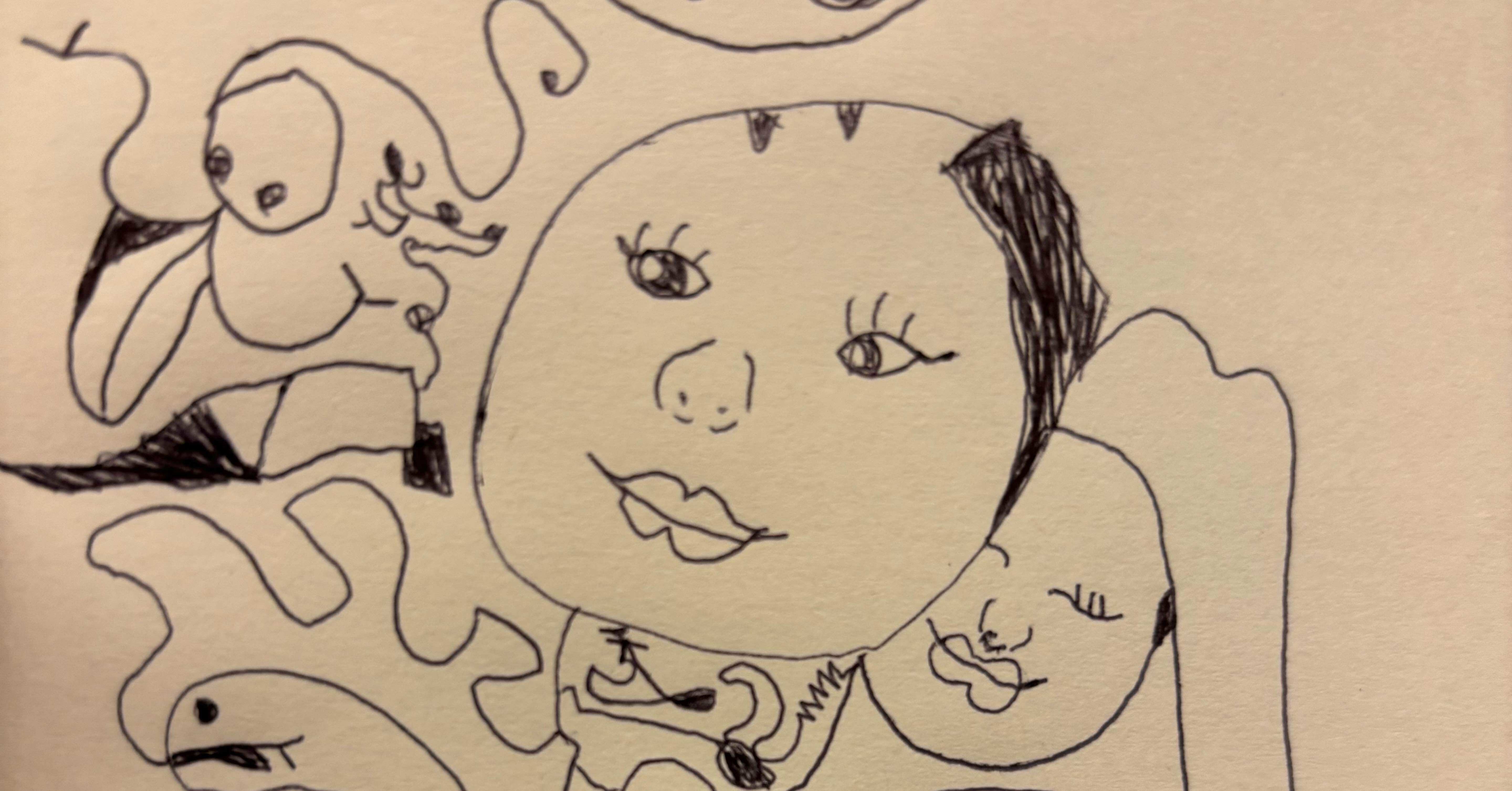 20241223】1.長男が急に芸術的な絵を描けるようになった｜みつおの