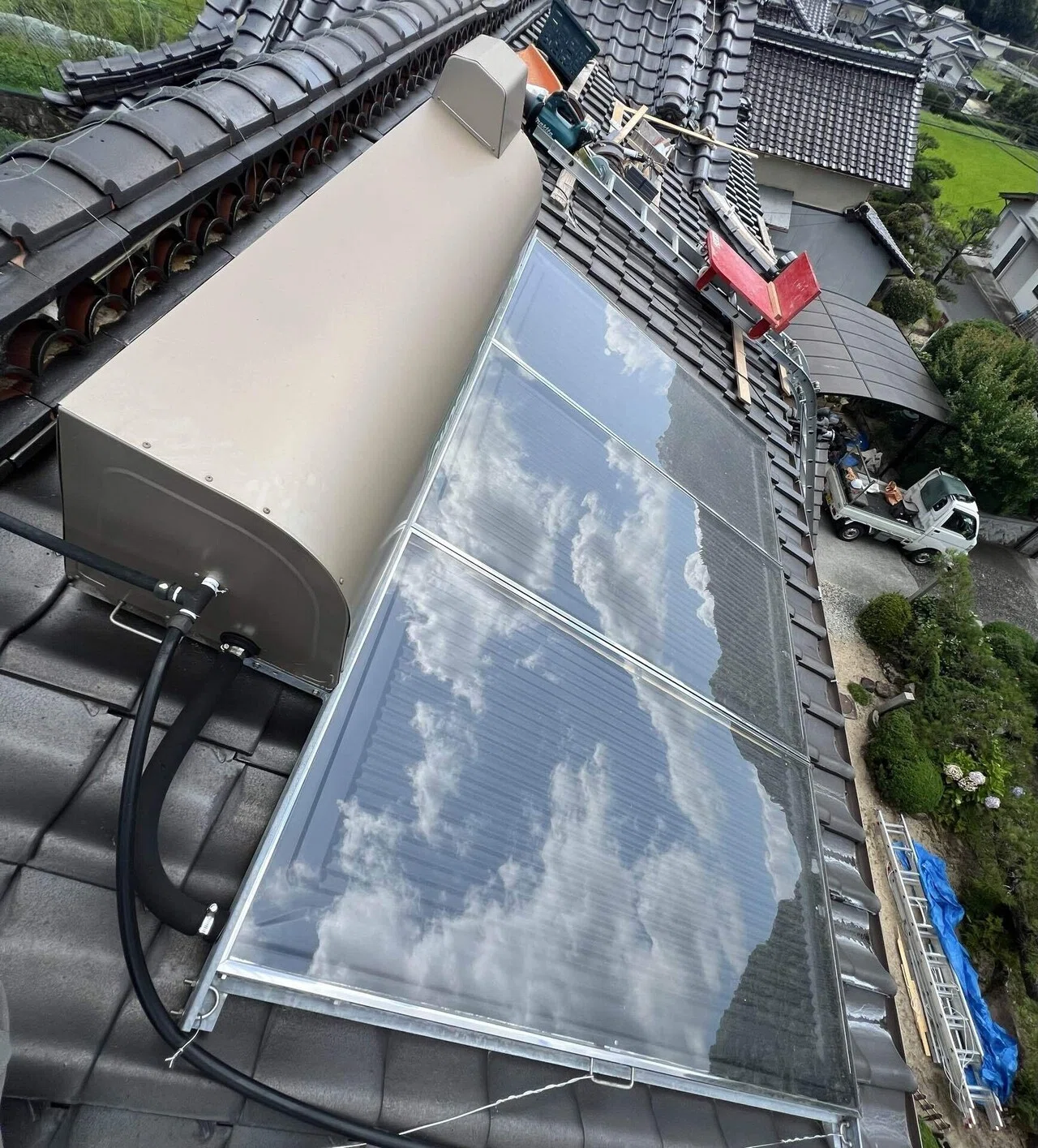 施工事例】ガス代をグッと下げる⤵︎交渉術と太陽熱ソーラーで節約