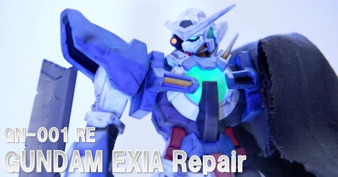 HG ガンダムエクシアリペア 全塗装 改修 完成品 ガンプラ】HGガンダムエクシア（リペア）【改造】｜るるシア