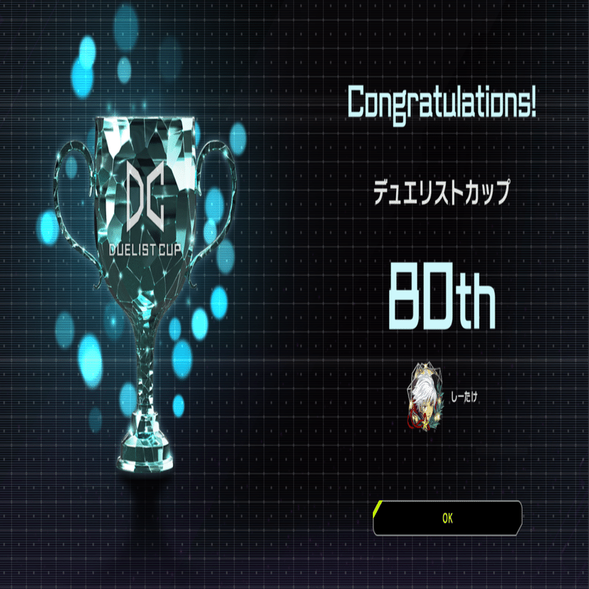 遊戯王マスターデュエルDC 2024 DEC80位🥈【ユベル】レポートのような