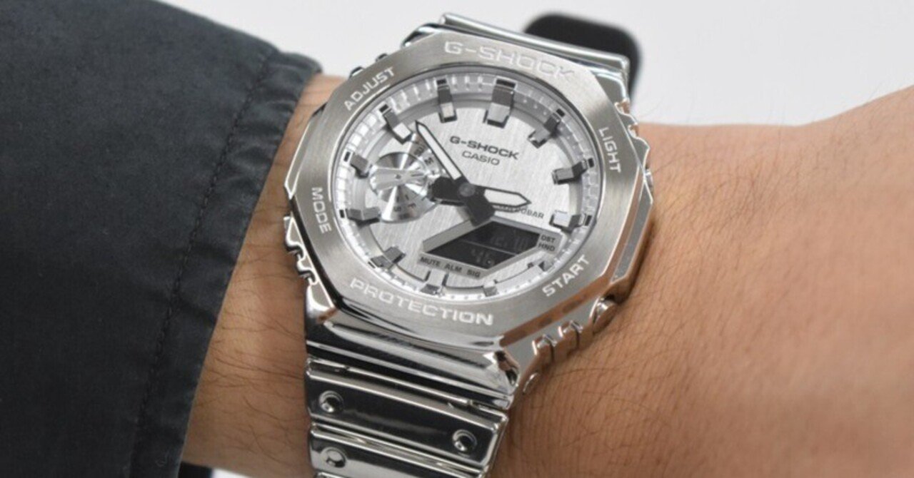 新開発のタフシリコーンバンドを採用！G-SHOCK「FINE METALLIC SERIES」を着用レビュー！｜カシオ計算機株式会社