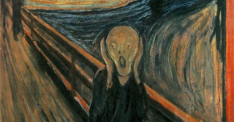 エドヴァルド ムンク 叫び ミクストメディア 油彩 水彩 肉筆 一点物】 油彩 複製画 エドヴァルド・ムンク 「叫び」 / 絵画A - R&M