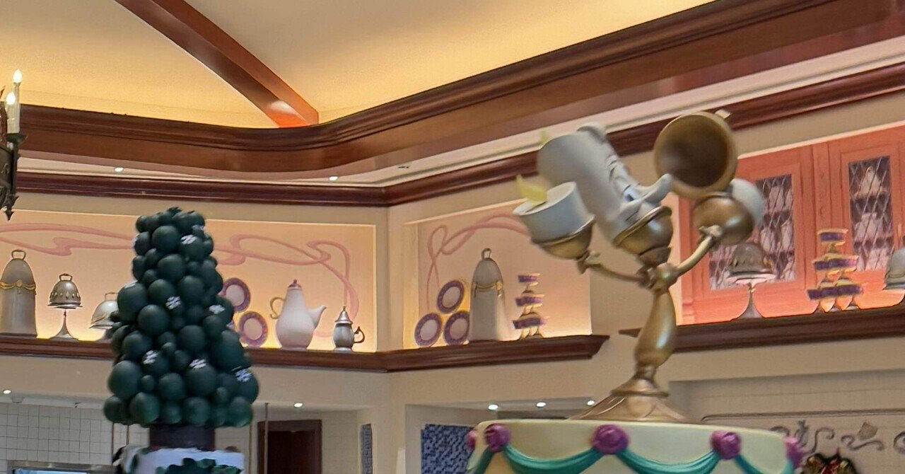 上海ディズニー15（ルミエールキッチン）｜めたたこ