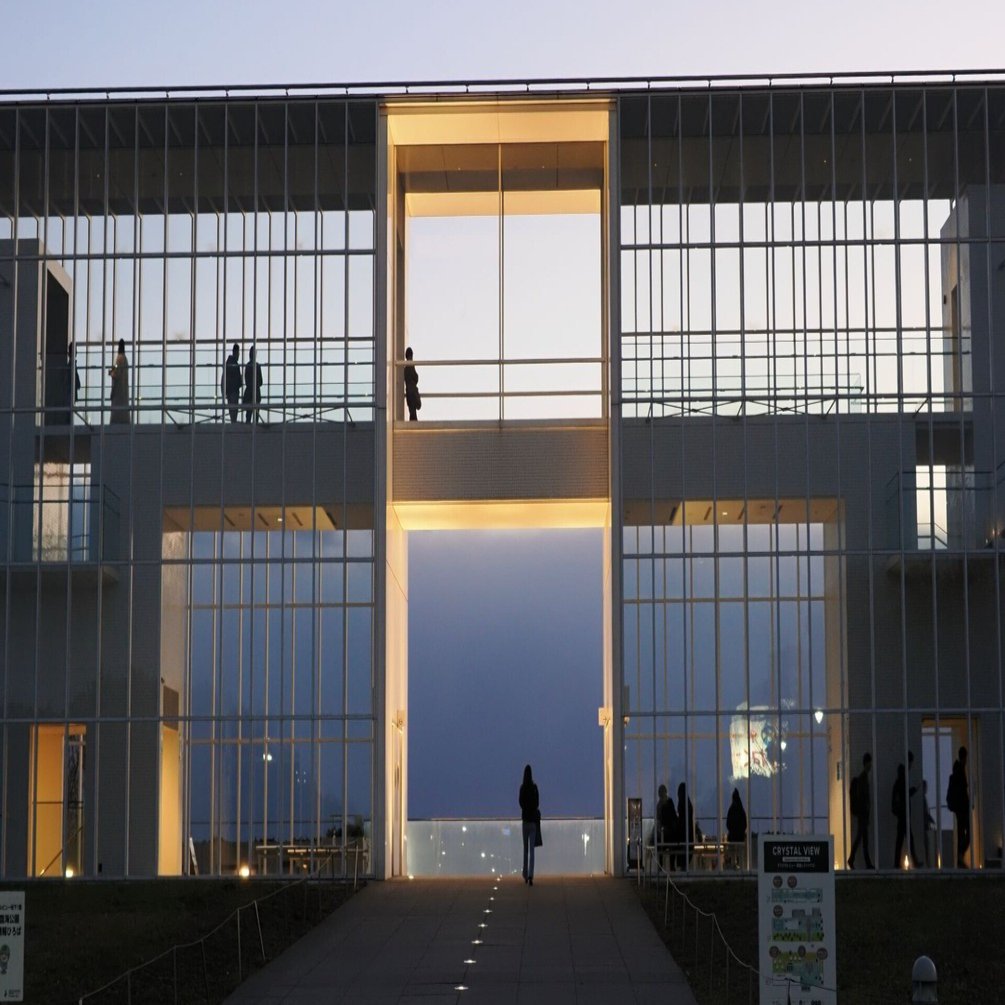 葛西臨海公園/谷口吉生建築クリスタルビューの景色｜たびた