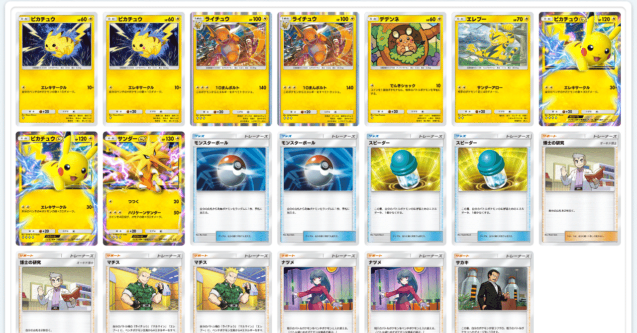 YouTuberが紹介した「幻島型ライチュウマチスデッキ」を試す