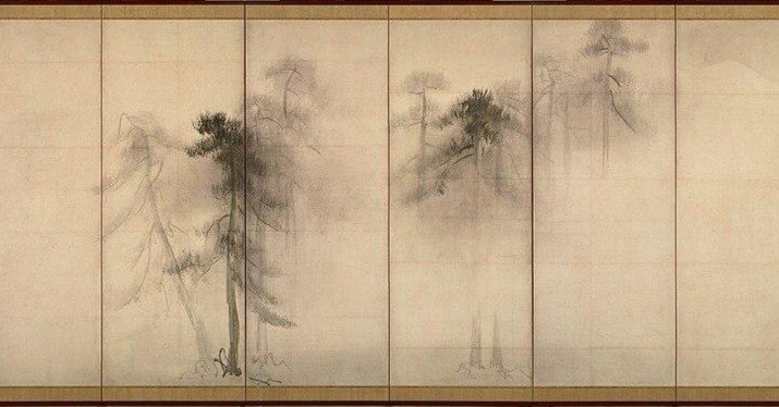 長谷川等伯筆「国宝 松林図屏風」ミニチュア版 179ec46ddac074be4542445cb3809a