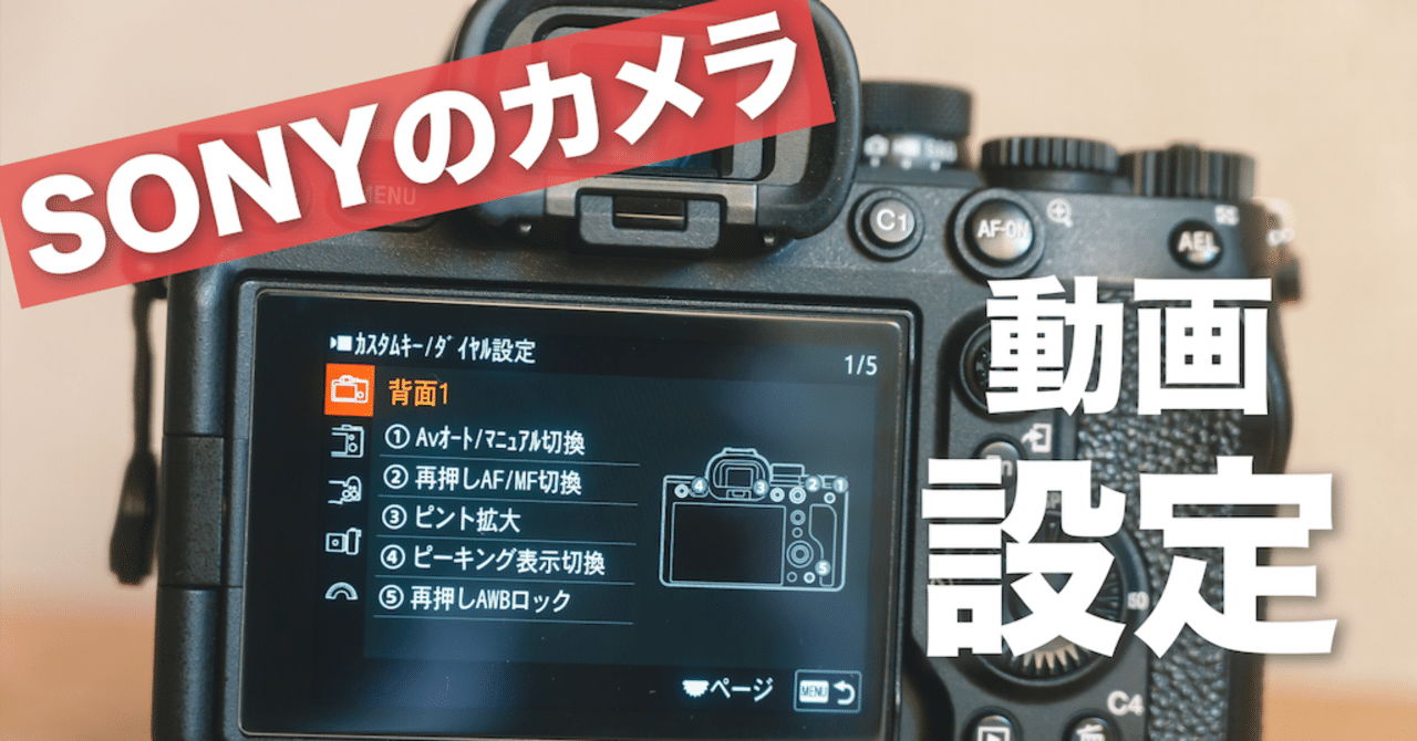 ソニーのカメラの動画設定】 α7IV、α7CII、α6700、α7SIII、ZV