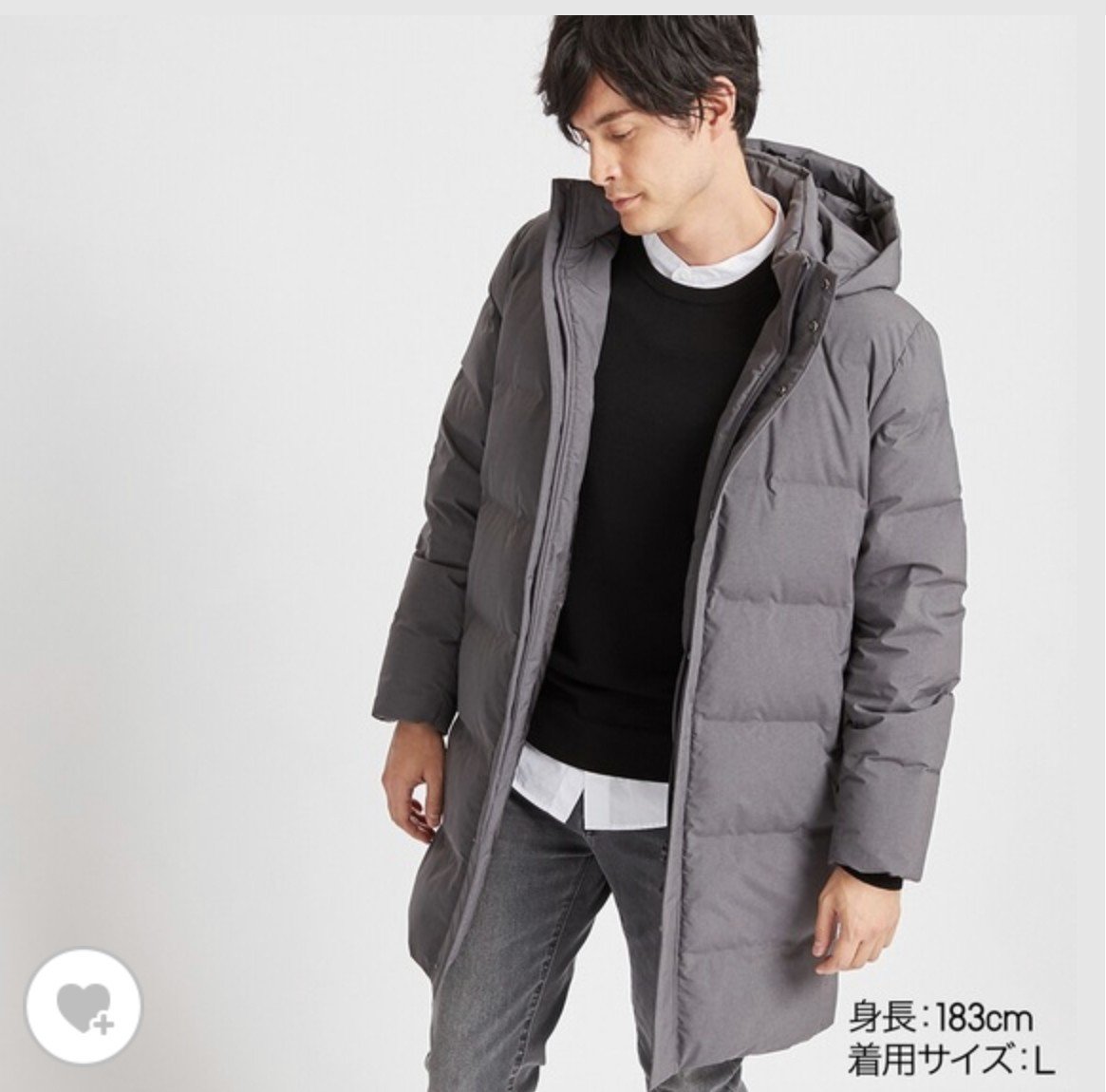 UNIQLO Mサイズ　ダウンジャケット 廃版ユニクロJ+ 黒 ダウンジャケット MサイズUNIQLO ジル