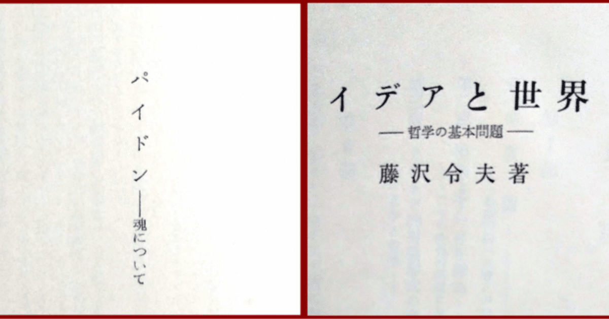 藤澤令夫著作集 第2巻 (イデアと世界) イデアと世界 哲学の基本問題 藤澤令夫著作集 第2巻 / 藤沢 令夫【