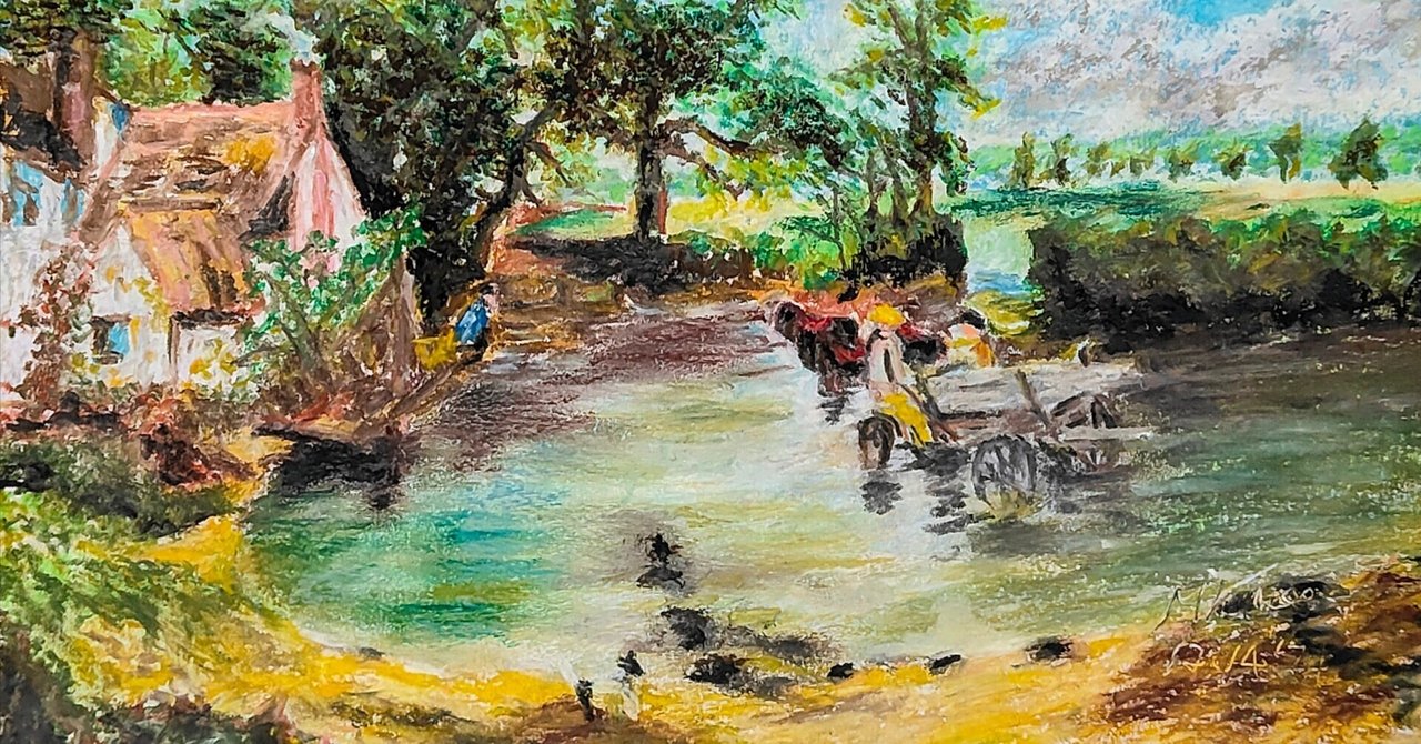 コンスタブル 「干草車」 6号 立体複製名画 【5％ポイント還元中