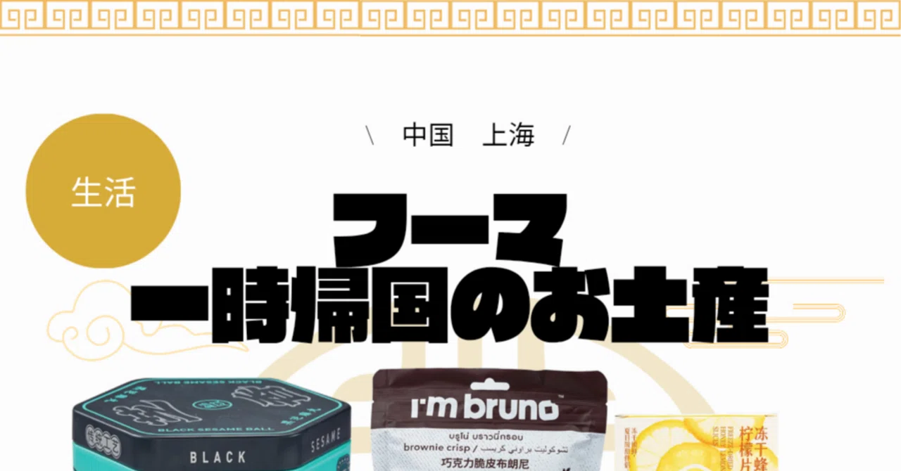 フーマ 一時帰国のお土産｜パンダニーハオ