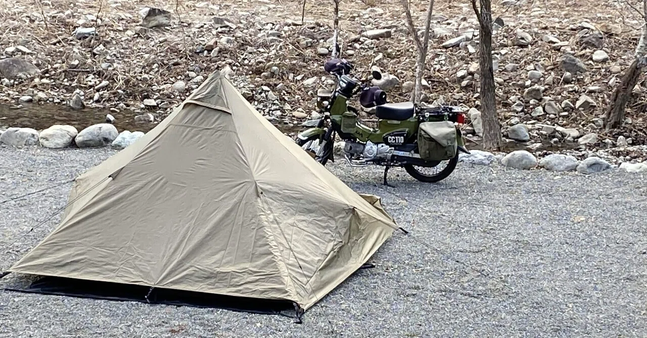 バイクキャンプテント デイトナネグラワンティピー｜オヤジの自由時間