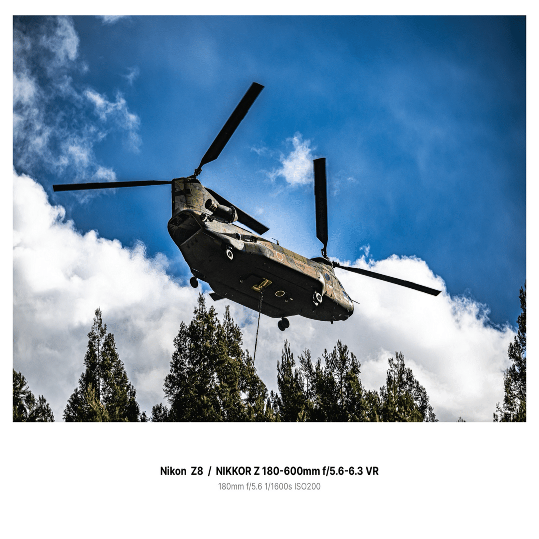 color#14】Nikon Z8 × Z 180-600mmで撮る自衛隊ヘリコプター｜MA-SAN