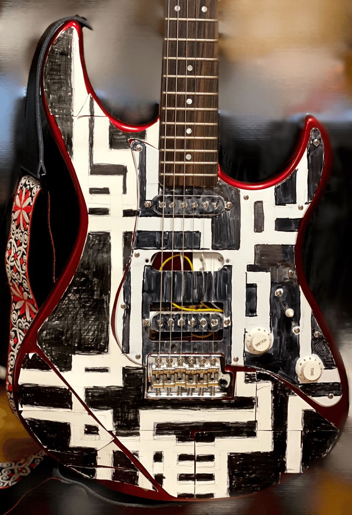 YAMAHA Pacificaを改造して自分モデルを作りました YAMAHA Pacificaを改造して自分モデルを作りました