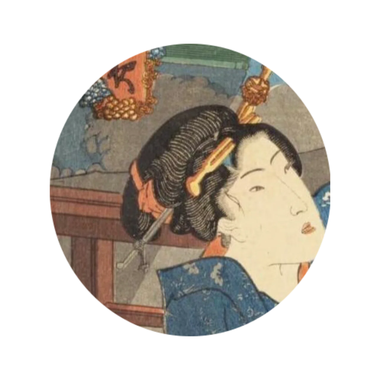 日本史】絵の奥行を感じる『月の陰忍逢ふ夜』｜瑠奈