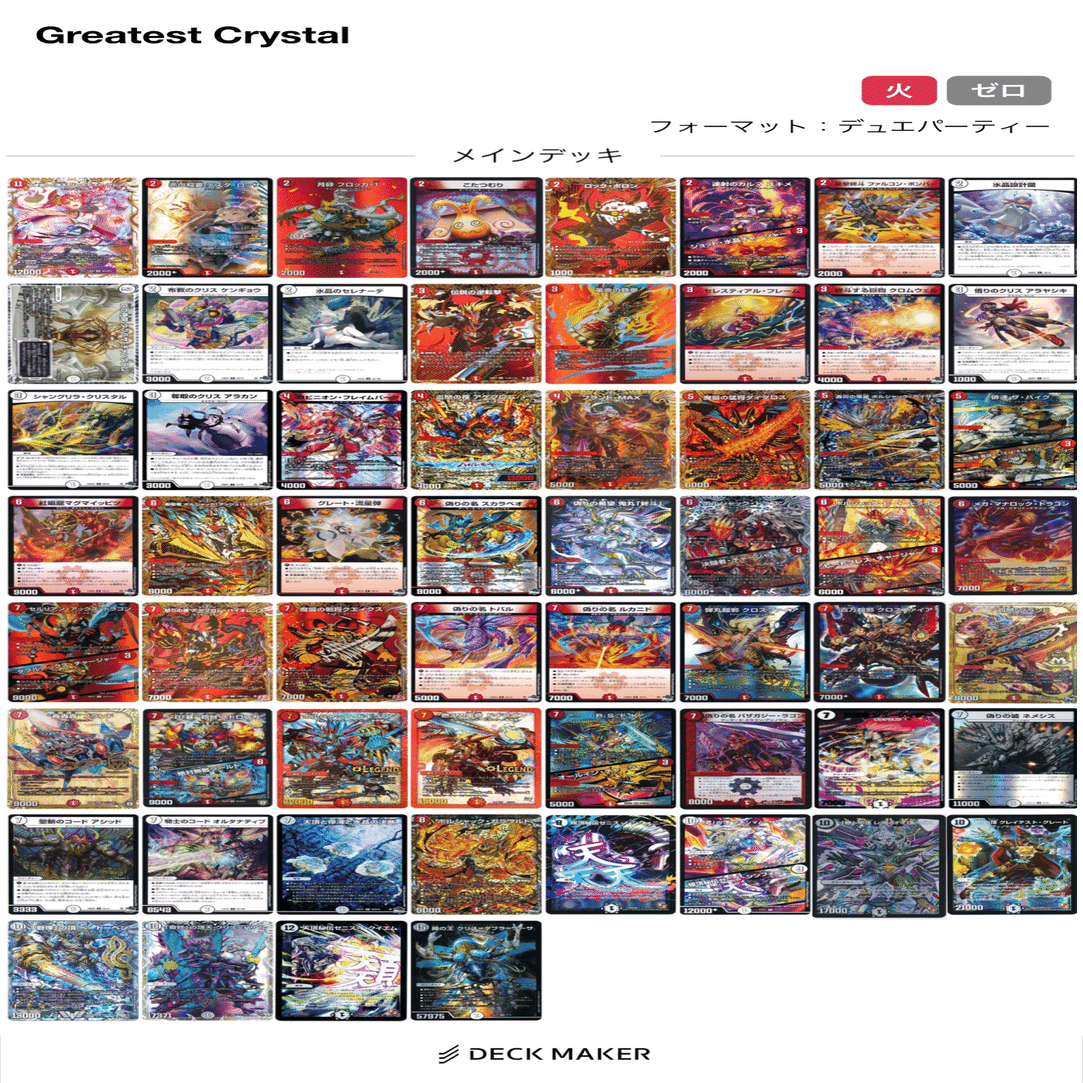 デュエパ構築録⑩】零赤使命グレイテスト・グレート【Lv.2】｜えざわ超