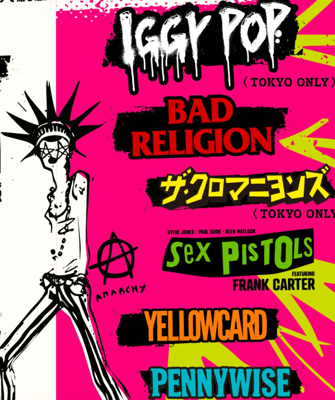 1996年のSEX PISTOLSとTHE HIGH-LOWS(とIGGY POP)｜toramomo