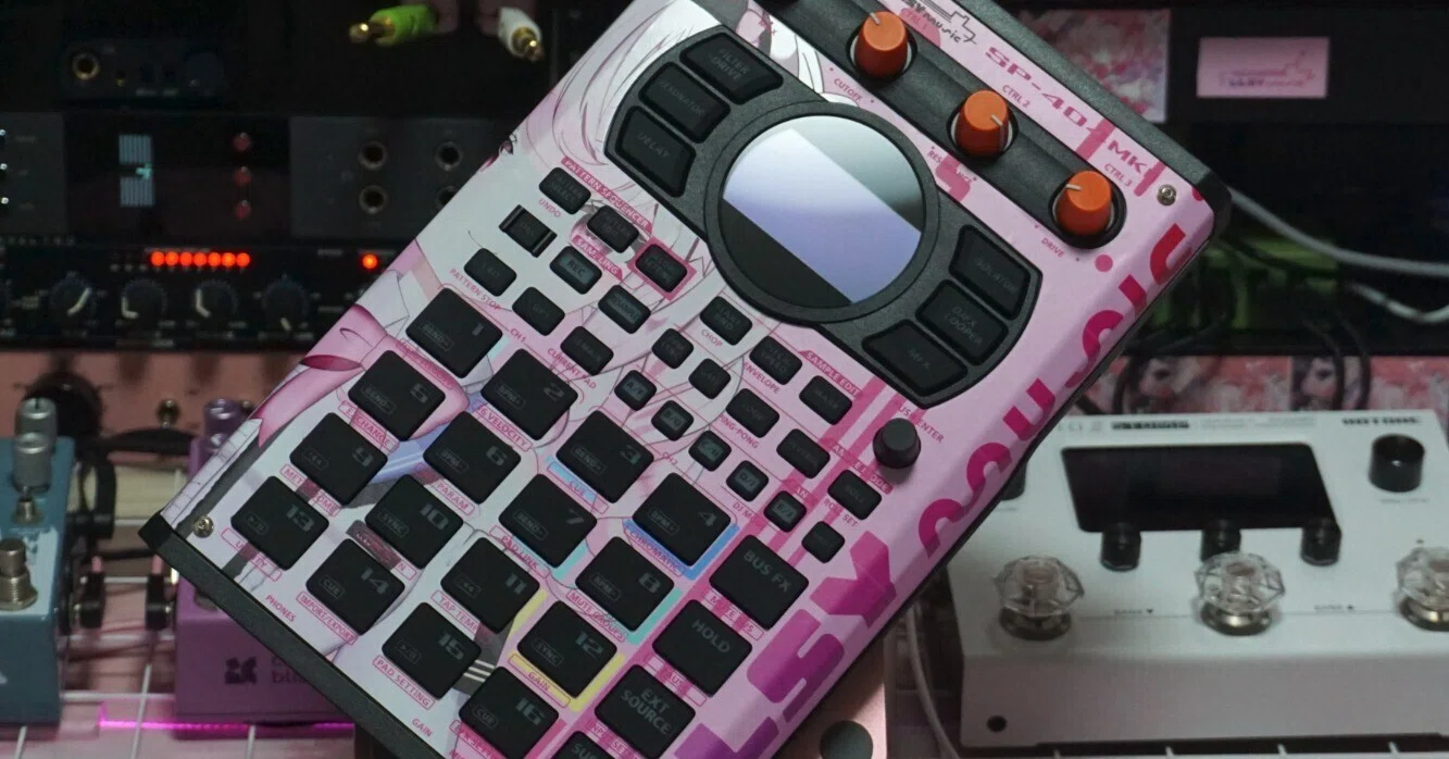 SP404mk2のオリジナルカスタムスキンを作ったよ！｜レーシー@曲を作る
