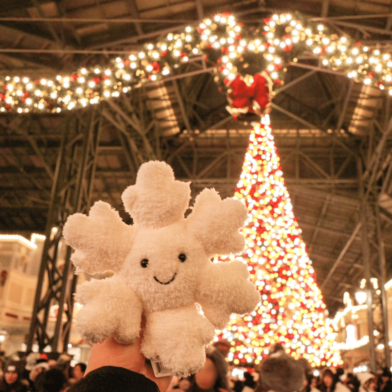 新作　新品　ジェリーキャット　クリスマス　雪　雪の結晶　結晶　flake JELLY CAT - 新品 ジェリーキャット 雪 雪の結晶 ぬいぐるみ