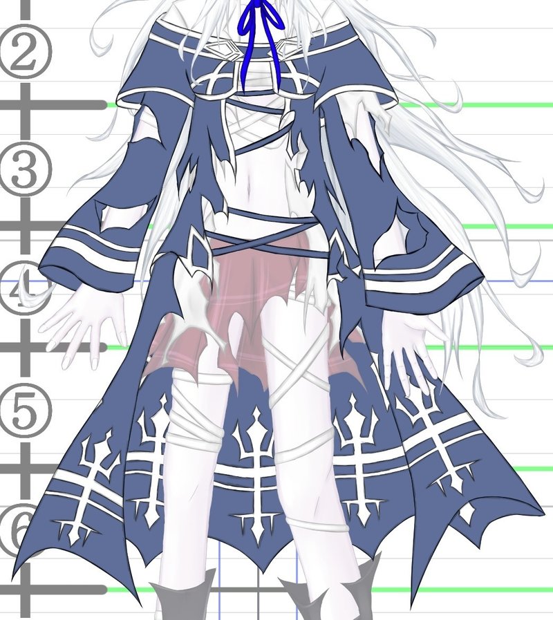 キャラクターを描く 完成 霜海 Note