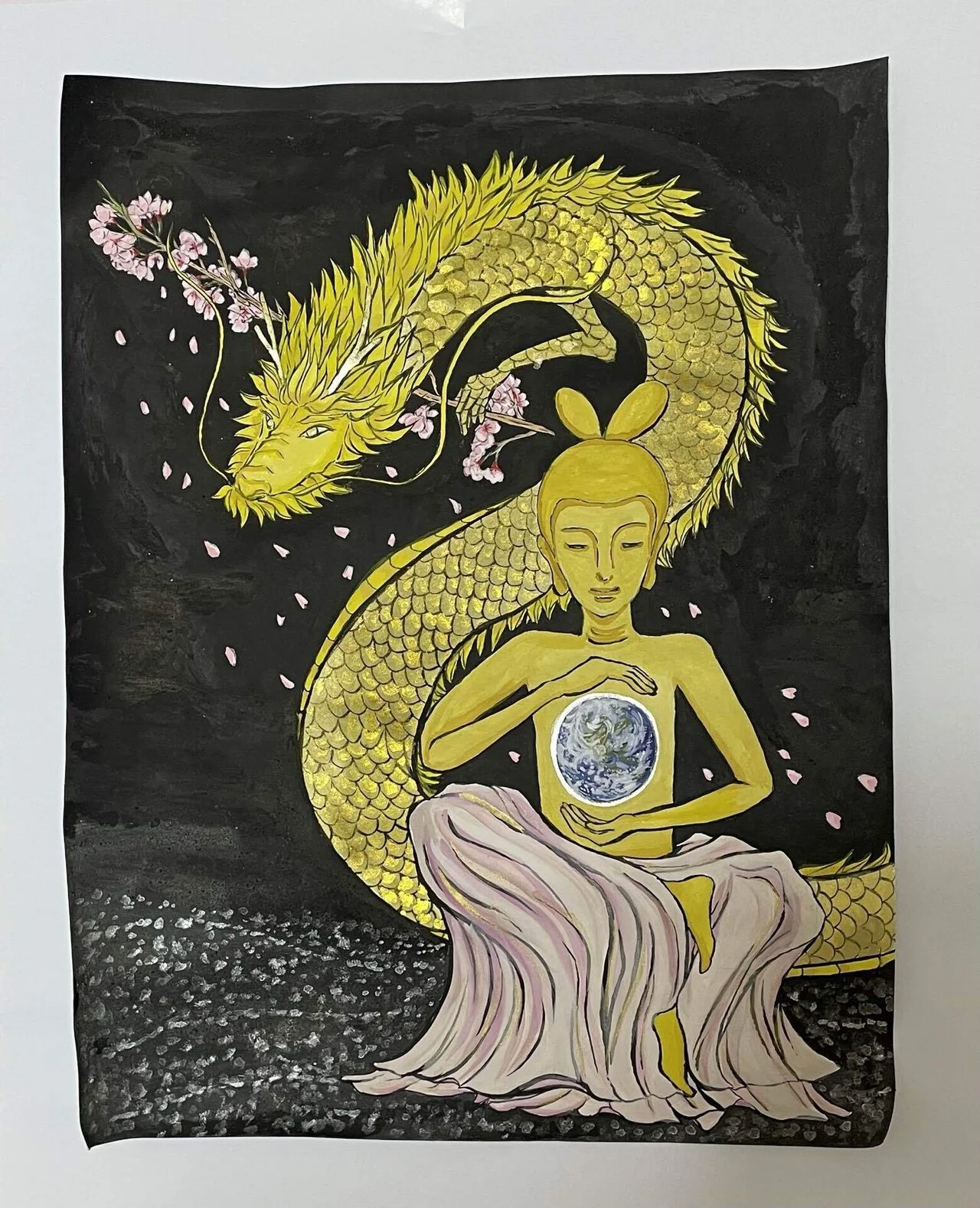 金龍と弥勒さまの宇宙祭り】限定1点｜流々(ruru)