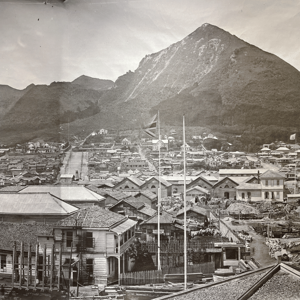 函館の古地図とパノラマ写真｜山旅グルメブロガーサロン