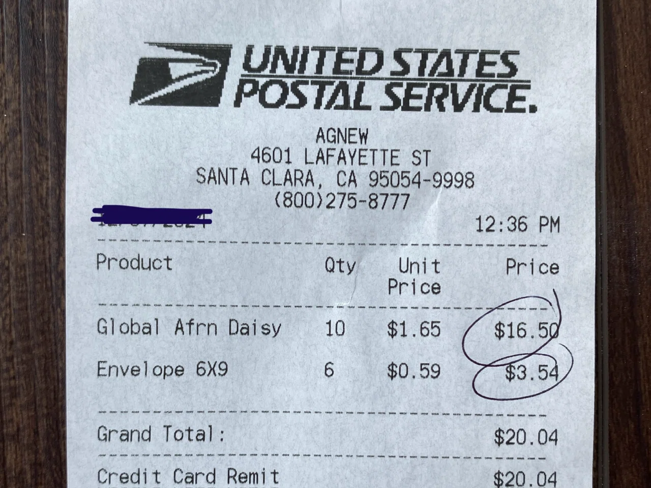 アメリカから日本に郵便を出す ~ USPS切手購入/郵便局/Walmart写真