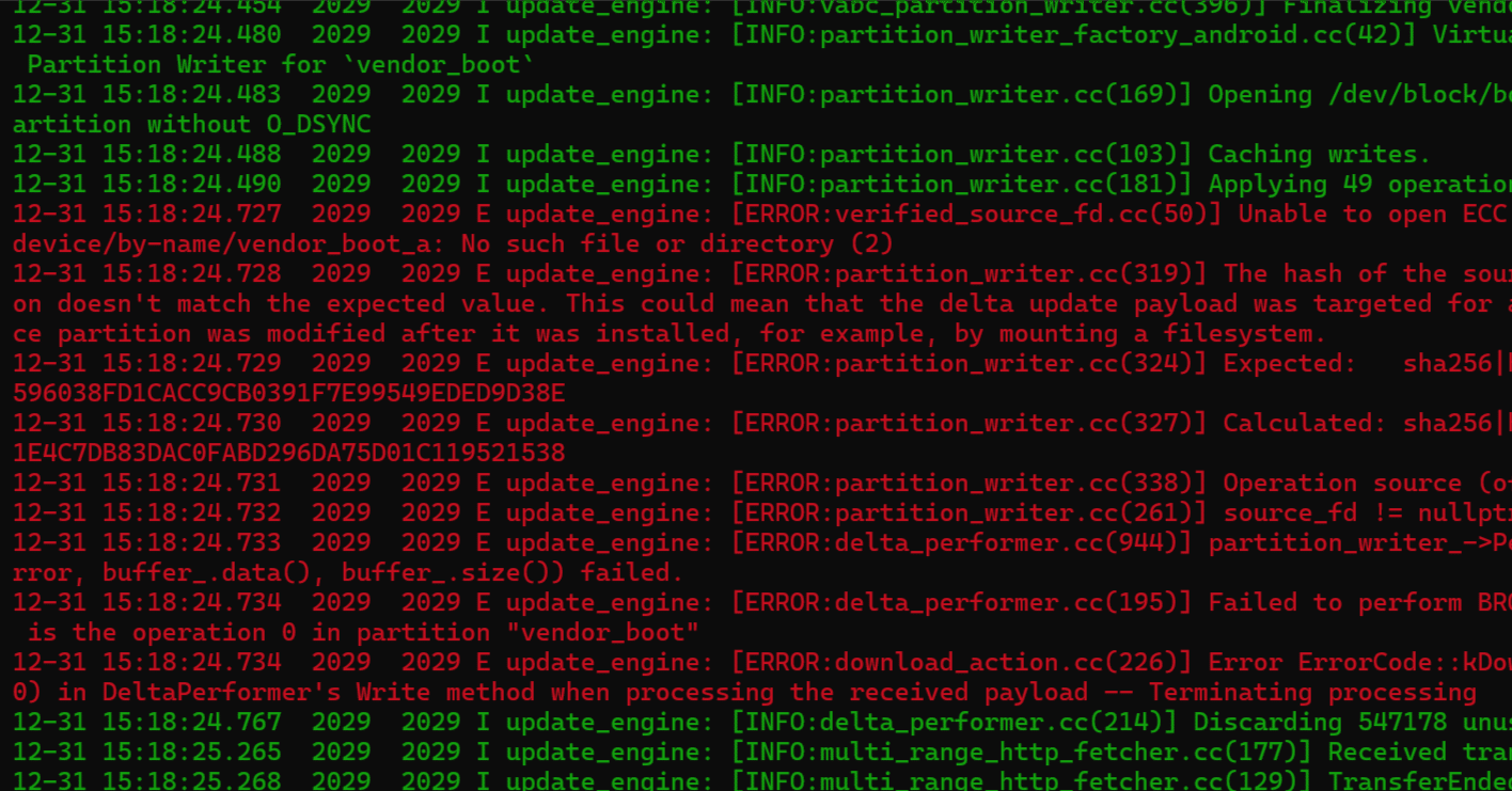 ota updateでエラーの原因をさがす｜limzei89