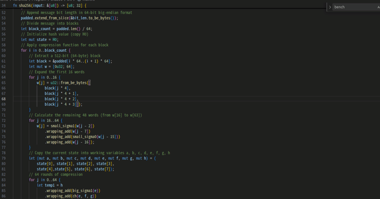 SHA-256の回路を設計してみる｜にしはる