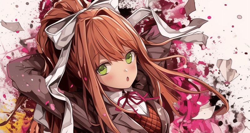 ドキドキ文芸部 モニカ バレンタインイラストポスター ドキドキ文芸部!「モニカ」 - AI画像生成｜はぴねす