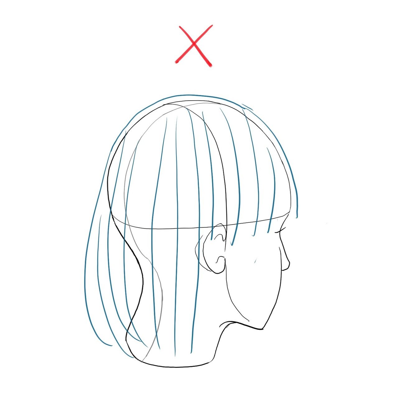 初心者用 奇麗な髪の毛の描き方 人体編 イラストlabo 能登ケイ Note