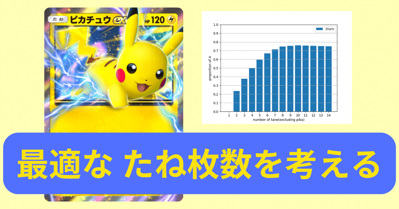 ポケポケ】『ピカチュウex』デッキにおける たねポケモンの枚数