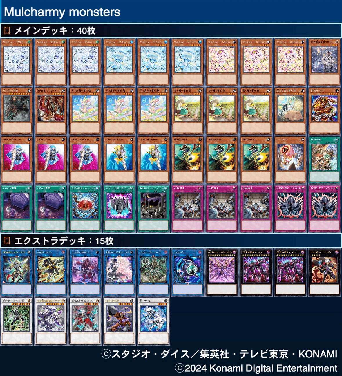 デッキまとめ】2024→2025｜みのるん