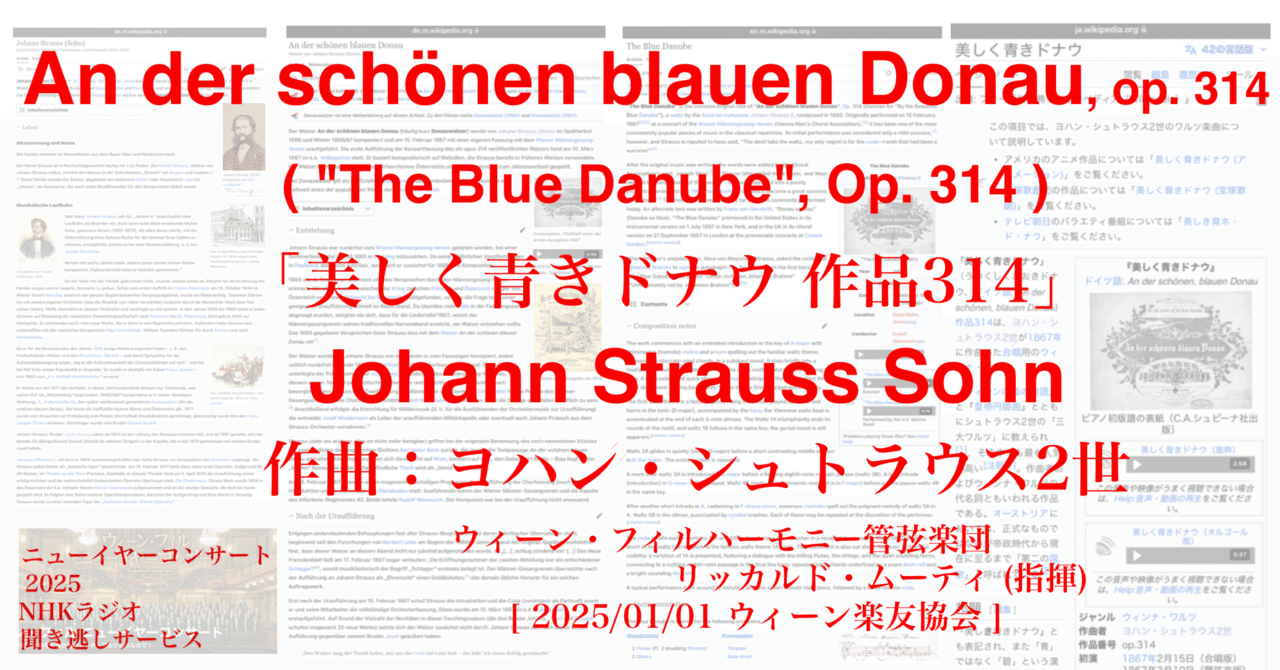 リュージュ 50弁レア曲 ブルードナウ 芸術家の生活 ウィーンの森の物語