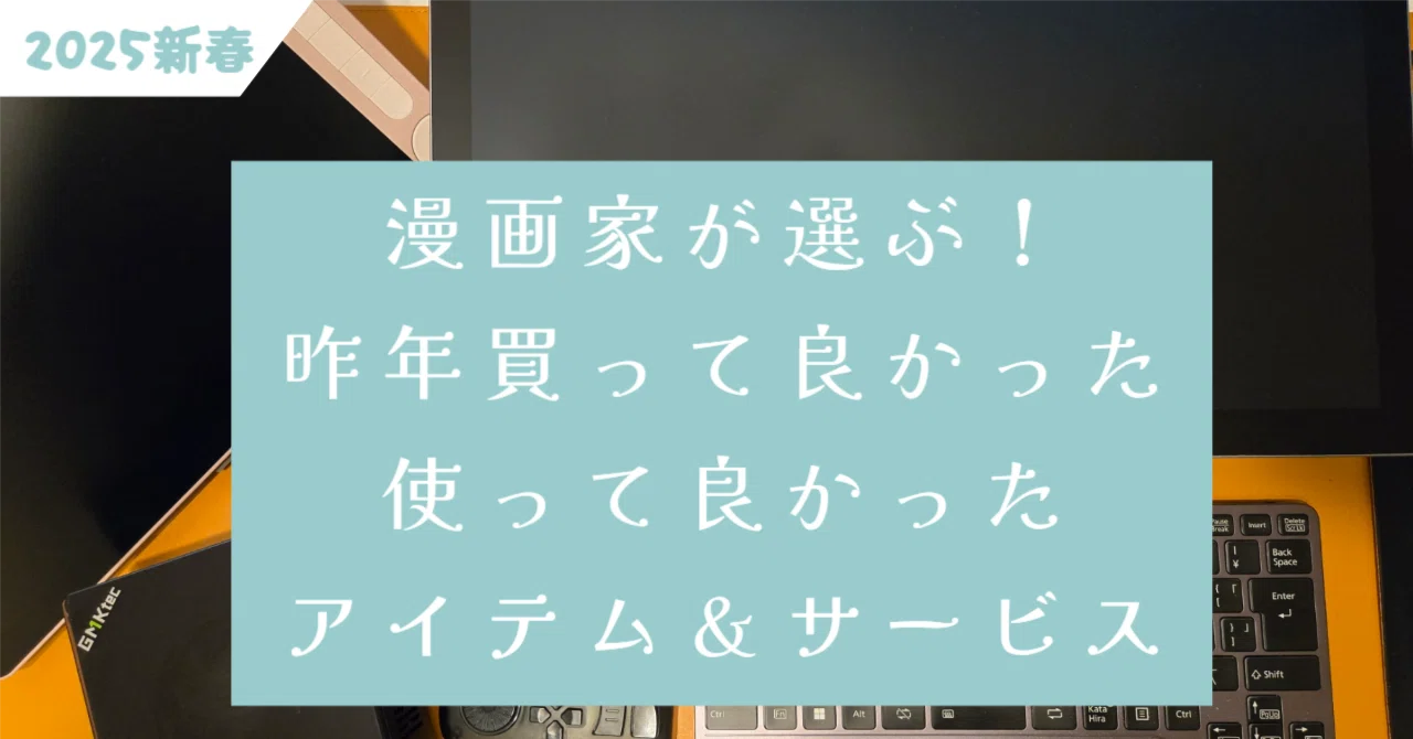 漫画家・クリエイターが選ぶ！2024年買ってよかった、誰でもすぐ 