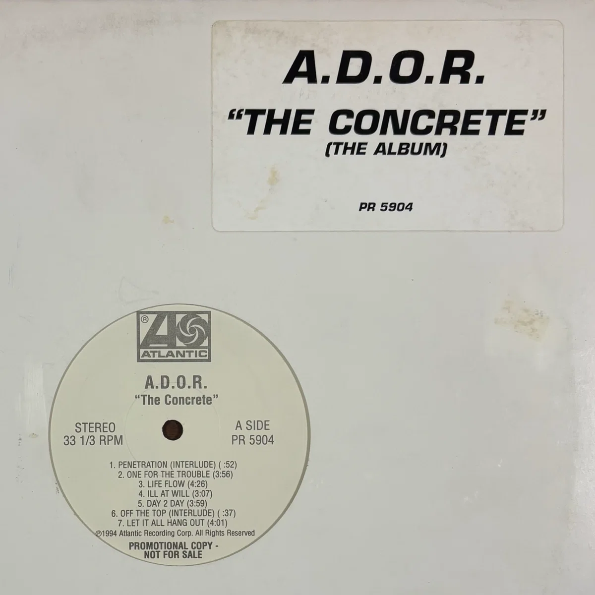 レコード 新品 A.D.O.R. / The Concrete / Pete Rock