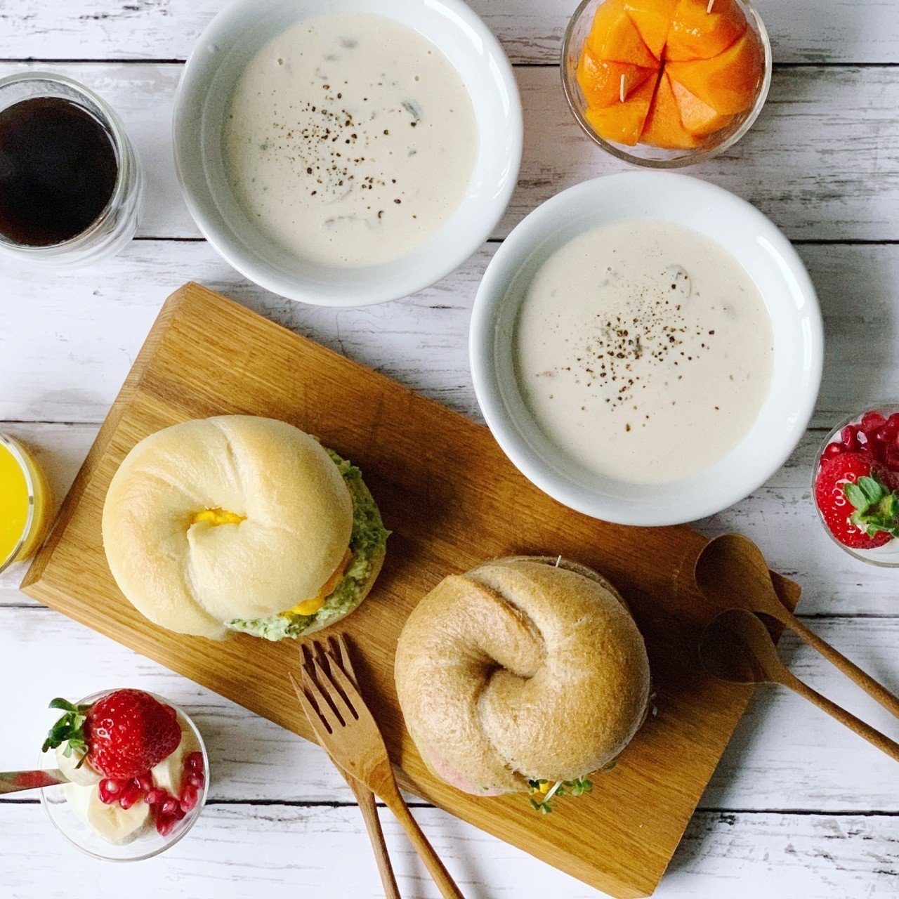 2種類のベーグルサンド 634bagel みずのさちこ Note 2種類のベーグルサンド 634bagel みずのさちこ Note