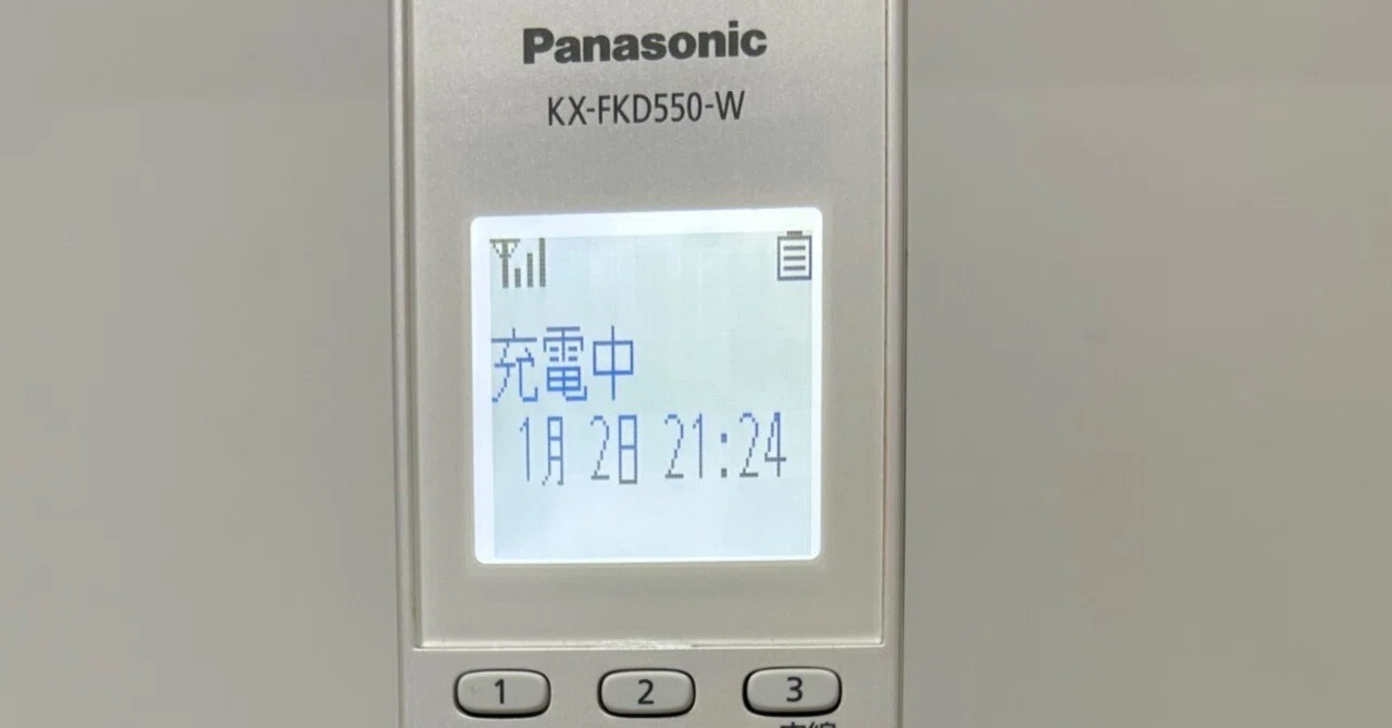 出番は少ないとしても手に入れただけで満足〜Panasonic コードレス