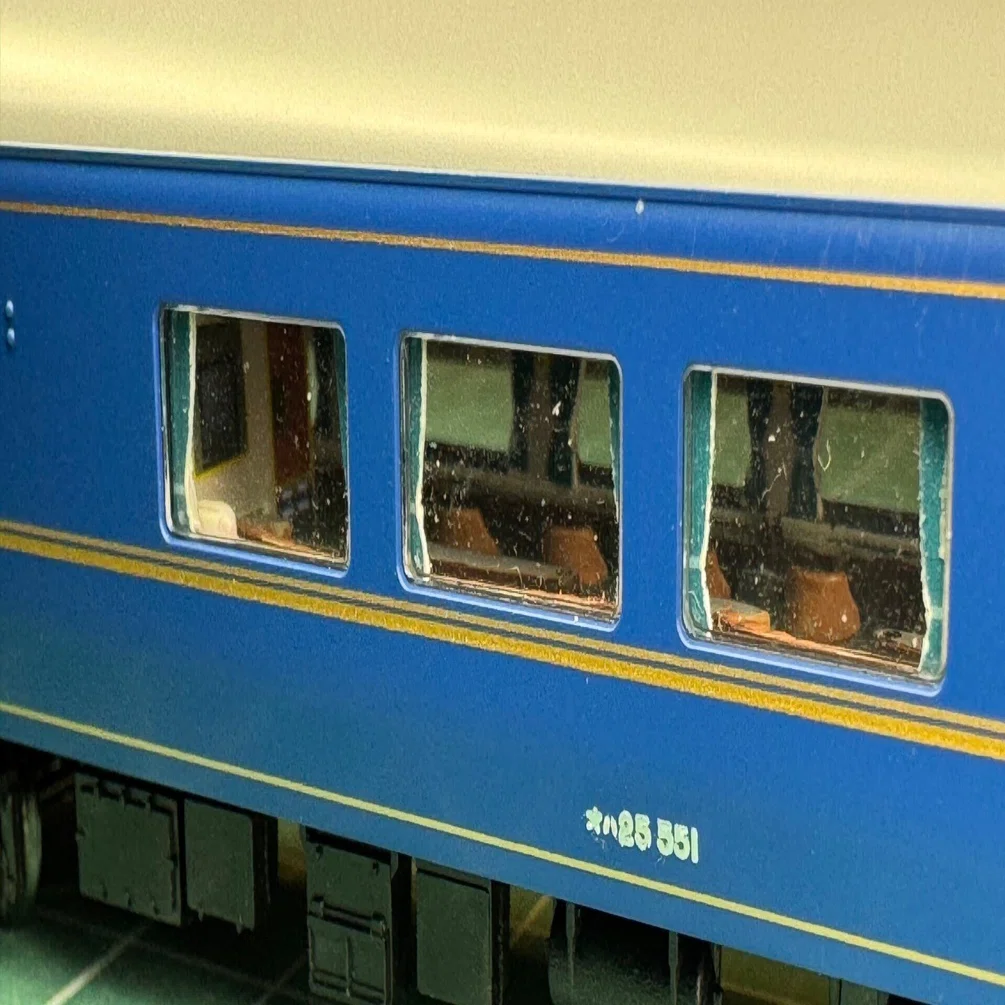 3027C 北斗星 ロビーカー「オハ25-551」カーテンパーツ取付説明書